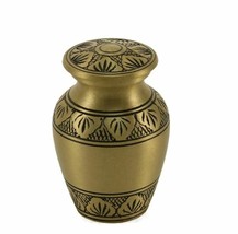 Brass 6 Keepsake Set,Athena Bronze Funeral Cremation Ash Urns,5 Cubic Inches Ea. - £151.86 GBP