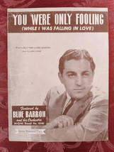 RARE Sheet Music You Were Only Fooling Blue Barron Billy Faber Fred Meadows - £12.94 GBP