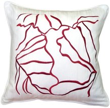 Pillow Décor Summer Breeze Red 20x20 Throw Pillow - £37.35 GBP