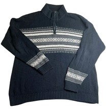 Vintage Dockers Sweater Mens Extra Large Black Grandpacore 1/4 Zip Y2K G... - $161.78 MXN