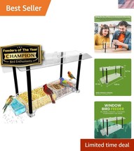 Clear Acrylic Window Bird Feeder with Strong Suction Cups – Perfect for ... - $54.00