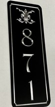 Engraved Personalized Custom House Home Number Street Address Metal 4x11 Sign - £20.80 GBP
