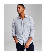 And Now This Men&#39;s Mini Check Long-Sleeve Button-Up Shirt M B4HP - $12.81 CAD+