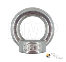 (10) 304 Stainless Steel Lifting Eye Nut M6 1200201-10 - £14.90 GBP