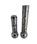 Pair of Vintage Chrome Flashlights, 9.5&quot; Ray-O-Vac &amp; 7&quot; Tru-Test Supreme... - $16.00