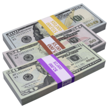 $17,000 Full Print New Series Prop Money Stacks Mix - £30.73 GBP