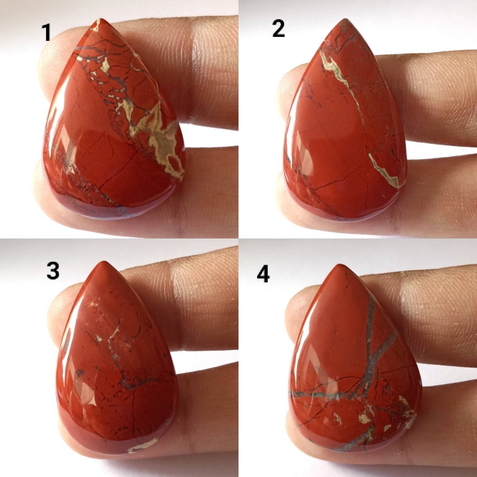 Red Jasper, Healing Stone, 100%Natural,Jasper, Medium, Large ,Loose Red ... - $12.00