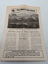 1971 Grand Teton National Park Travel Brochure - £28.56 GBP