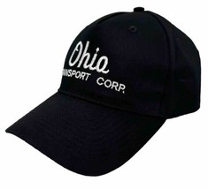 Ohio Transport Hat Cap Adjustable Size Black Port &amp; Company Cotton One Size - £14.02 GBP