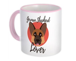 German Shepherd Lover : Gift Mug Dog Cartoon Funny Owner Heart Cute Pet Mom Dad - £12.57 GBP