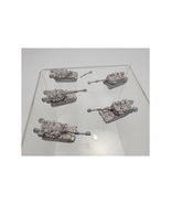 Vintage Led Micro Machines Military Army Tank 5 One Needs Repair - $25.45 CAD