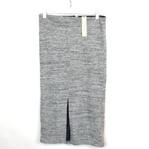 New With Tags Alice + Olivia / Air Gray Stretchy Slit Front Skirt Sz 4 $195 Nwt - £70.39 GBP