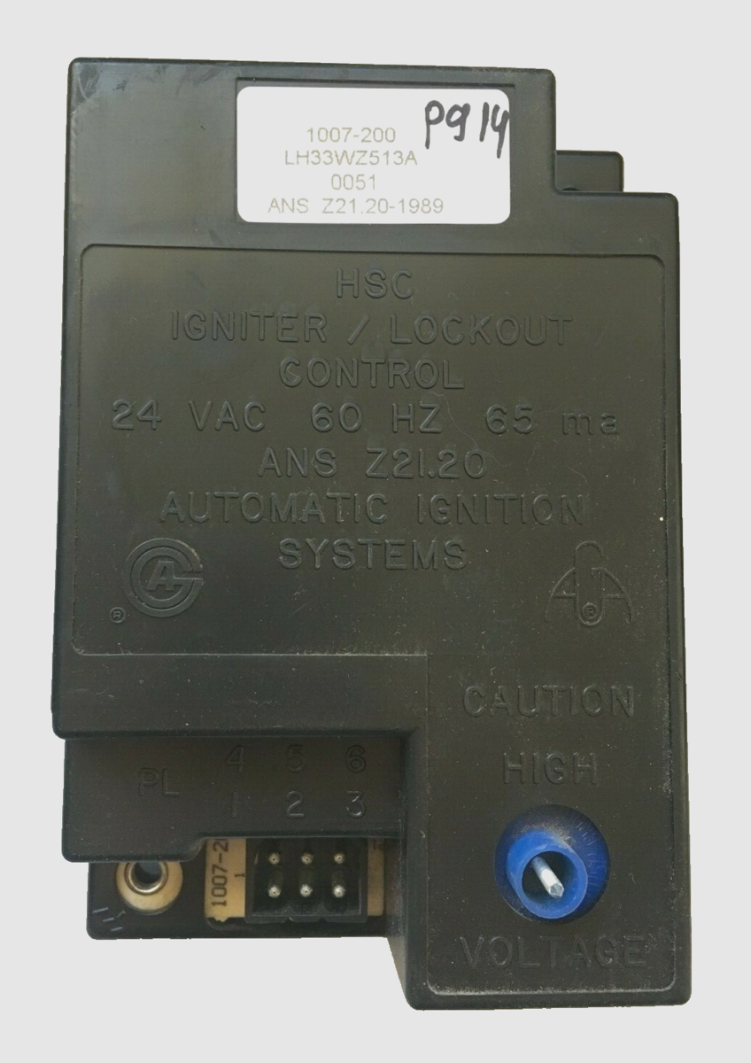 Carrier  1007-200 Igniter Lockout Control LH33WZ513A 24 VAC used #P914 - $45.00