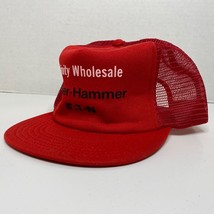 Trinity Wholesale Cutler-Hammer E.T.N Trucker Hat Red Snapback Mesh Advertising - £10.72 GBP