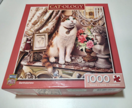MasterPieces 1000 Piece Puzzle Catology Geoffrey Tristram BARTHOLOMEW Cat USA - $14.50