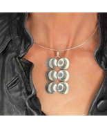 VINTAGE UNISEX SILVER PENDANT European Silver Pendant circa 1970 mAKE OF... - $8,255.22 MXN