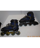 Schwinn Roller Blades Inline Skates Men Sizes 5-8 Blue Yellow - $45.37
