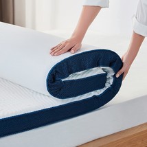 LINSY LIVING 3 Inches Dual Layer Full Mattress Topper, Gel-Infused Memor... - £114.15 GBP