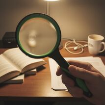 10X Handheld Magnifying Glass, High Definition Glass Lens, Non-Slip Rubb... - $8.45