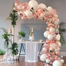 Pearly Rose Gold Balloon Garland Set - £27.87 GBP