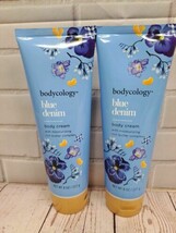 (2X) Bodycology Blue Denim Body Cream 8 Oz With Rich Butter Complex For Hydratio - $13.28