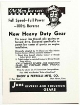 1940 Print Ad Joes Reverse &amp; Reduction Gears Snow &amp; Petrelli New Haven,CT - £6.99 GBP