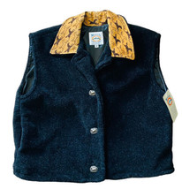 Montana Vest Womens Sz M Zip Front Vest Made in USA Pockets Cozy Warm - £26.00 GBP