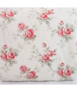 Waverly Tea Rose Floral Pink Custom 2-PC Pinch-Pleat Drapery Panel Set - $4,401.17 MXN