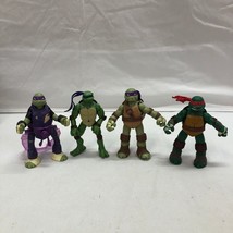 Tmnt Lot Of 4 Raphael 2012 Donatello 2012/2013 Leonardo 2006 Figurines 6&quot; Tall - £10.05 GBP