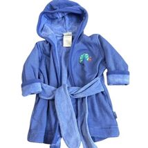 Vintage Y2K Eric Carle Baby Clothes Blue Robe 0-3-6-9 Beach Swim Bath Su... - $27.72