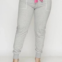 Black Or Gray Plus Size Sweatpants With Neon Green Or Pink Tie Up - £15.97 GBP