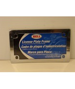 Bell Motorcycle License Plate Frame Plain Chrome NIP 46147-1 Scooter - $18.42 CAD