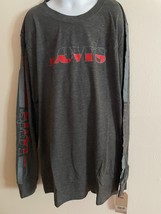 Boy&#39;s Levi&#39;s Crew-Neck Long Sleeve Logo Gray Color T-Shirt Size L /12/13/ NWT - £16.37 GBP