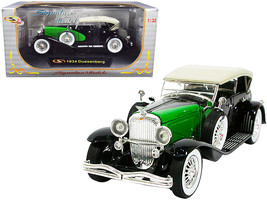 1934 Duesenberg Black and Green 1/32 Diecast Model Car by Signature Models - $38.99