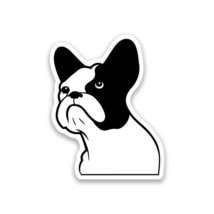 French Bulldog Frenchie Vinyl Sticker 3.5&quot;&quot; Tall Includes Two Stickers New - £8.78 GBP