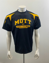 Under Armour Mott Community College Bears T Shirt Size MD Black Gold Pol... - £7.89 GBP