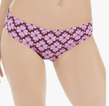 NWT Kate Spade Flower Spade Scalloped Hipster Bikini Bottoms Raisin Size M - £19.54 GBP