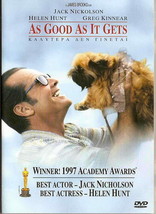 As Good As It Gets (Jack Nicholson, Helen Hunt, Greg Kinnear, J. Brooks )R2 Dvd - £9.42 GBP
