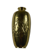 Vintage 60s Mid Century Modern MCM Solid Brass Heron Bird Floral Flower ... - $1,080.03 MXN