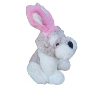DanDee Plush Dog With Bunny Ears 9 Inch White Stuffed Animal Easter Puppy Toy - £16.50 GBP