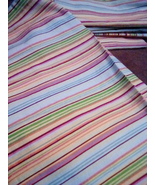 Cloth napkins (7) in cotton stripes 18&quot; square some washed - £19.54 GBP