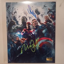 Scarlett Johansson &amp; Mark Ruffalo Marvel Avengers Signed 8x10 Photo AEU COA - £81.19 GBP