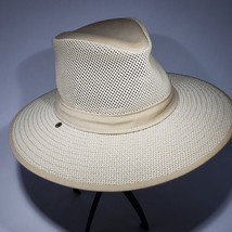 Henschel Hat Co. H1H Vented Mesh Canvas Safari Hat Adult Size Small Tan Khaki - £12.81 GBP