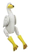 Balinese Wood Handicrafts "Bebek Wayang" White Duck Puppet Toy Figurine ... - $29.99