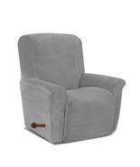 AZON Velvet Stretch Recliner Chair Cover Elastic Protector Charcoal 1-Pc - $143.36 MXN