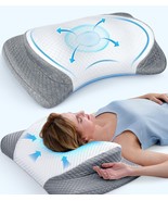 Ultra Comfort Cervical Neck Pillow for Pain Relief Adjustable Side Sleep... - £27.05 GBP