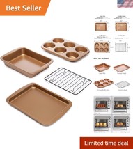 4-Piece Carbon Steel Bakeware Set for Toaster Oven - Dishwasher Safe &amp; D... - $653.86 MXN