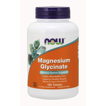 NOW Magnesium Glycinate, 100 mg, 180 Tablets - $22.99