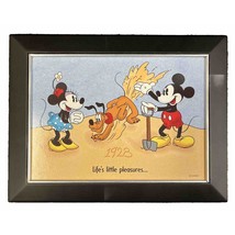 Hallmark Walt Disney&#39;s 100 years Mickey Minnie Pluto Wooden Jewelry Trin... - $28.74