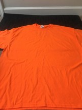 Anvil Men&#39;s Big &amp; Tall Orange Short Sleeve T-Shirt Tee Size 2XL - £26.78 GBP